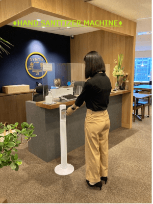 【SYNTH(シンス）堂島ブログ】を更新しました（自動の手消毒液マシーンを設置しました！）