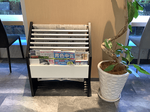 【SYNTH(シンス)北浜ブログ】を更新しました！ビジネスセンター北浜～ビジネスラウンジ内の新聞・雑誌コーナーのご紹介～